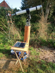 Equipment für Sonnenfotografie.