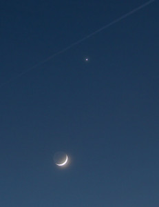 Begegnung Mond / Venus am 23.03.2015
